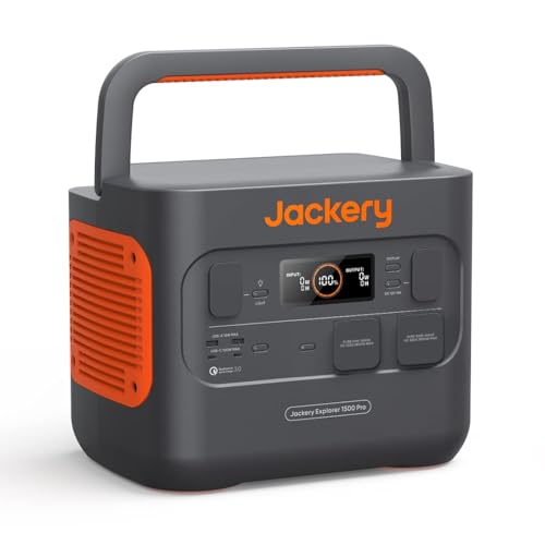 Jackery Generador Portátil Explorer 1500 Pro, 1512Wh, Carga Rápid...
