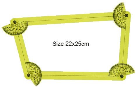 MATHWORLD Variable Quadrilateral Polygon Mathematics Learning Resources Kit Working Model For Lab To Demonstrate The Properties Of A Quadrilateral To Students And Teachers|Multicolor