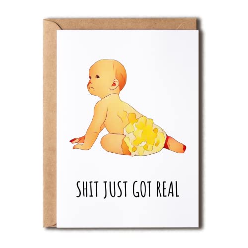 NTVShop Shit Just Got Real - ���񂿃x�r�[�J�[�h - It Got Real �t�@�j�[�x�r�[�V�����[�J�[�h - �F�l�̂��߂̖ʔ����D�P�J�[�h - �ʔ����M�t�g