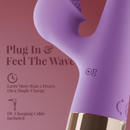 Image of ZYLLION Bunny Rabbit Massager - Purple | Ergonomic Design | Multiple Modes | Quiet & Portable