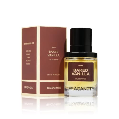Image of Fraganote Baked Vanilla Perfume for Man & Woman (25ml) | Eau De Parfum | Premium Unisex Perfume | Ideal for Gifting | Vanilla, Caramel & Hazelnut Notes