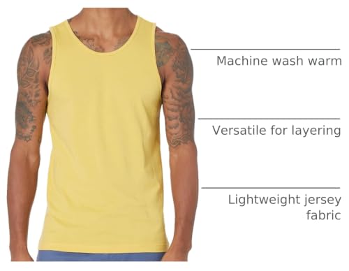 Image of Amazon Essentials Men's Active Quick Dry Tech Stretch Moisture Wicking Lightweight Gym Tank Top