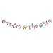Talorine Oneder the Sea Banner, Mermaid Theme Birthday Banner, Girl 1st Birthday Ocean Party Decorations Supplies, Pink Glitter