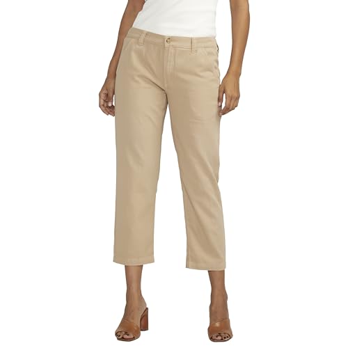 Jag Jeans Women's Chino Tailored Cropped Pants-Legacy