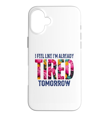 I'm Already Tired Tomorrow �ʔ����Ԃ̌��t �X�}�z�P�[�X iPhone 16 Plus �p
