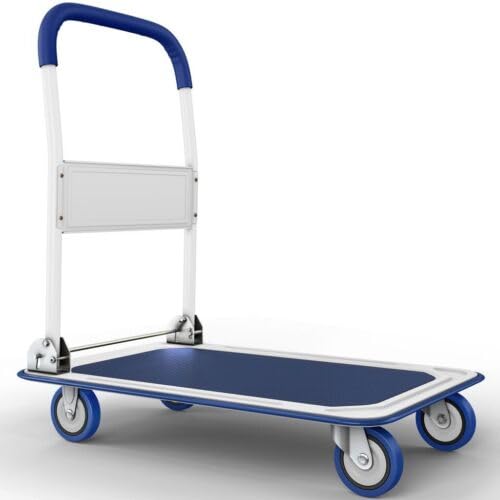 Carretilla plegable de mano con ruedas para equipaje miniatura 1