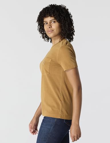 Carhartt Women's Relaxed Fit Lightweight Short Sleeve Garment Dye Pocket T-Shirt, Carhartt Brown, 3X - image 2
