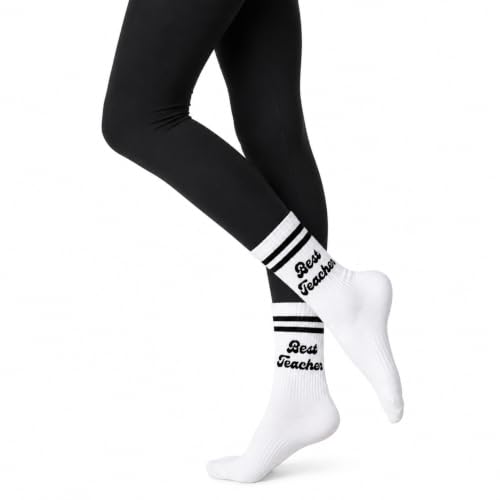 Crewzies Best Teacher Socks for Women, Teacher Appreciation Gift - image 2