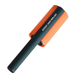 Baoblaze Sticky Lint Roller Stofdicht Schuine Scheurvellen Huisdierhaar Remover voor Meubelstof Sofa – Oranje