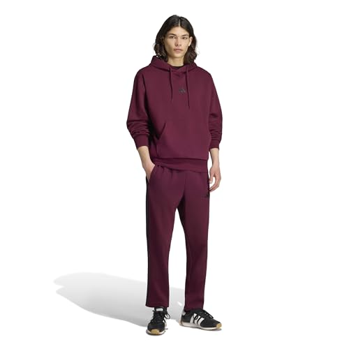 adidas Herren Essentials Feelcozy Fleece Hoodie Sweatshirt, Maroon/Black, XL – Ansicht 6