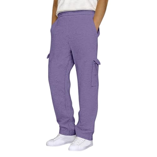 Men's Casual Pants Comfortable Relaxed Fit Stretchable Breathable Soft Lightweight Everyday Wear Versatile