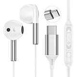 USB C Earbuds Wired Type C Headphones for iPhone 17 Pro Max/16/16e/16 Pro Max/16 Pro/16 Plus/15 Pro/15 Plus, iPhone 16 Earphones Ear Buds Headsets with Microphone for Samsung A16 5G S25 S24 S23 A56