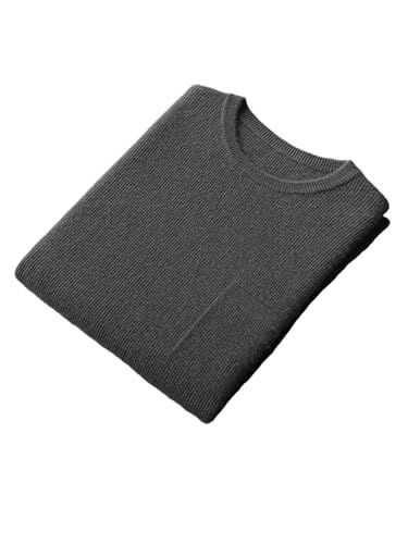 UIOKLMJH Men's Fall Winter Crew Neck Sleeveless Knitted Pullover Basic Casual Warm Solid Merino Wool Sweater Vest