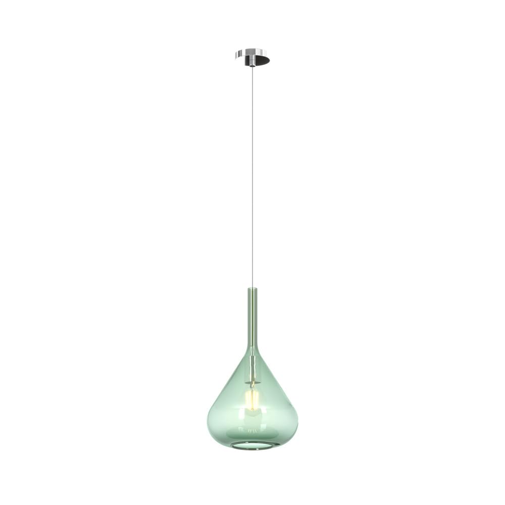 Lámpara colgante Kona para solucionar falta de luz con cristal verde relajante 4