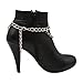 Women Western Fashion Boot Chain Bracelet Silver Metal Shoe Anklet Drop Ethnic Charm z284