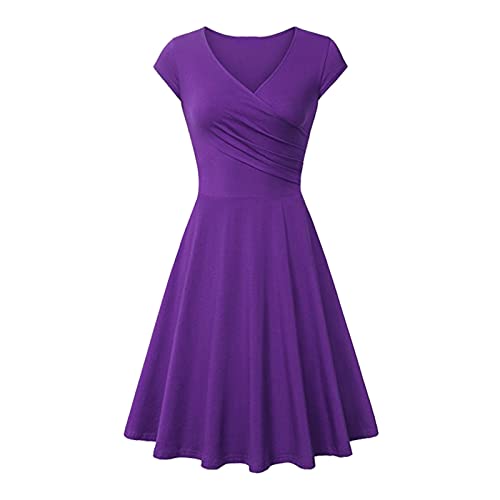 Sommerkleid Damen Strandkleider A-Linie Freizeitkleid,Summer Rüschen Kleider Damen,Edle Hippie Kleider,Weiße Hippie Kleider,Chiffon Kleider...
