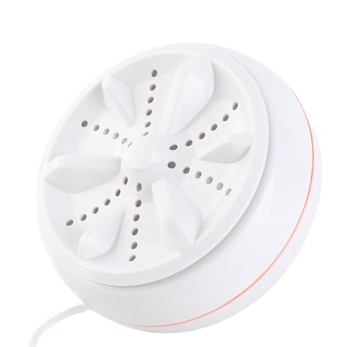 Small Washing Machine, Portable Washing Machine, Ultrasonic Turbine Laundry Washer, Auto Power Off, 50 Seconds Forward Reverse, Travel Washing Device Tool for Clothes - Image 8