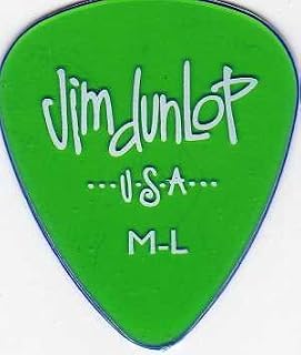 12 x Jim Dunlop Gels green medium light gauge guitar picks