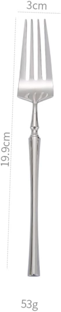 Stainless Steel Dinner Fork with Long Handle for Food and Cakes