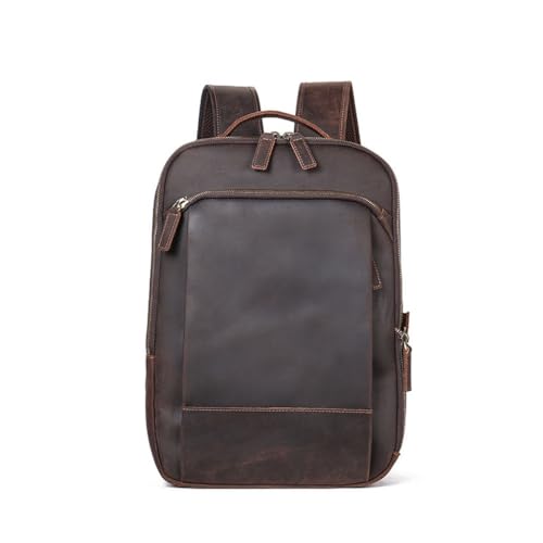 Backpack Men's Genuine Leather Backpack Large Capacity