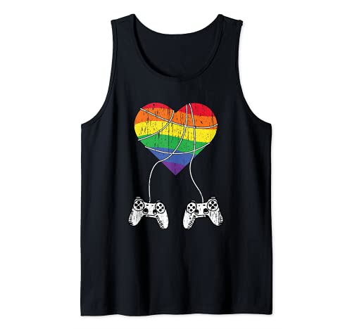 Game Controller Gay Pride Gaming Gaymer Rainbow LGBT-Q Gamer Canotta