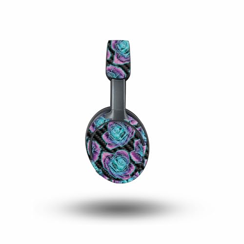 Image of MightySkins Carbon Fiber Skin Compatible with Bose QuietComfort Ultra - Crystalline Roses | Protective, Durable Textured Carbon Fiber Finish | Easy to Apply