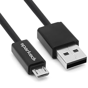 SPARKED Charger Charging Cable Micro USB for JBL Flip 2, Clip 1, Charge 3, Go, Go 2, Pulse, Trip, Link 20, Tune 500BT Bluetooth Wireless Speaker Replacement Fast Charge Power Supply Cord Lead Wire UK