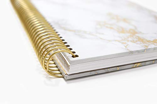 Bloom Daily Planners New And Improved Hardcover Contacts Address & Password Book - Alphabetical Organizer With Tabs - 6” X 8.25" - Marble #TOP5