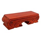 SOLUSTRE Soporte de Madera Desmontable para Jarrón y Tetera Pedestal Decorativo Versátil para Bonsái Piedra y Joyería Base Oriental para Exhibición Mesa