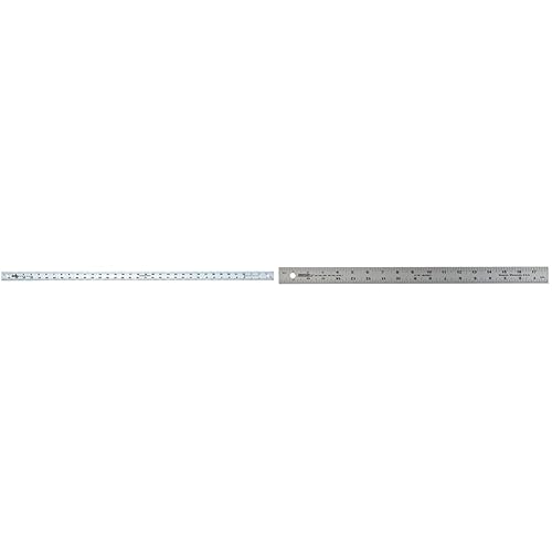 Johnson Level & Tool J236 - Varilla de aluminio de 36 pulgadas, plateado, 1 yardstick y regla de aluminio Level & Tool J118, 18 pulgadas, plata, 1