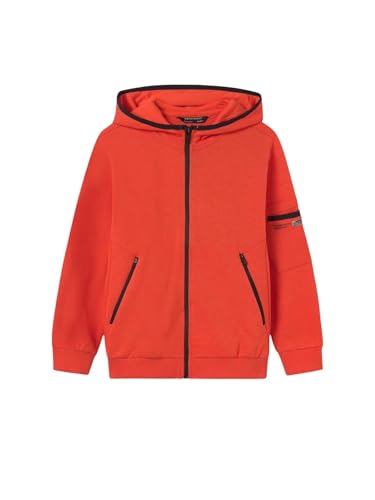 Mayoral Interlock Pullover for Boys Tangerine