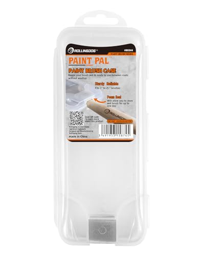 Image of ROLLINGDOG Paint Brush Case | Super Sealed ,Airtight Paint Brush Storage, 1 inch to 2 1 /2 inch Brushes