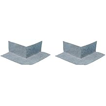 Wedi US5000008 Polyethylene Preformed Waterproofing Membrane Seamless Fleece Laminated Outside Corners 2 Pcs Pack