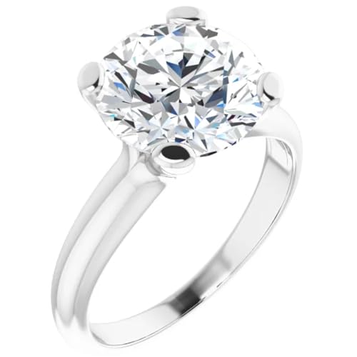3 Ct. Solitaire Round Brilliant Cut Lab Diamond Engagement Ring
