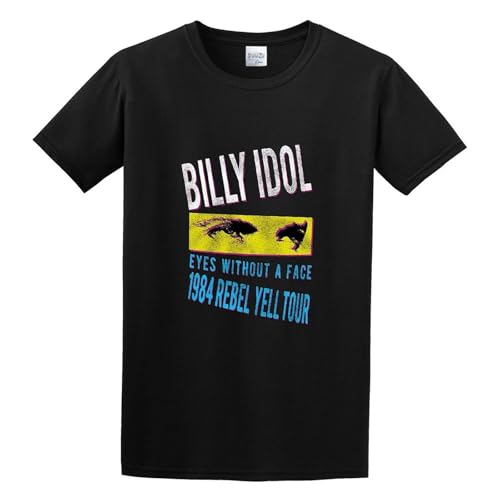 Billy Idol Rebel Yell Tour 1984 - Camiseta unisex para hombre, color negro, Negro, XL