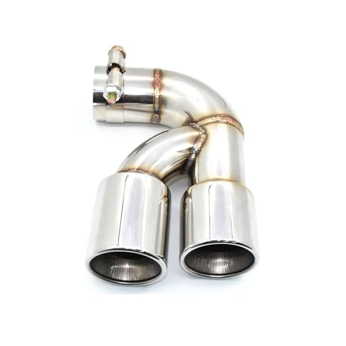 Embout d'échappement BMW F20 en acier inoxydable silver pour Série 1 116i 118i 120i Buse 60mm