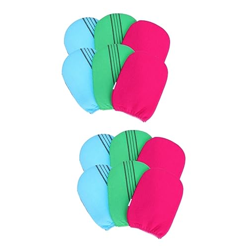 Exfoliation du corps efficace avec le lot de 12 gants Healvian double face