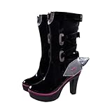 サイズ：22~27cm 材質：良質なレザーを使用し、精緻に作られて、柔らかい肌触り、かく快適な着心地が良いです。 適用場合：学園祭、ハロウィン、仮装大会、撮影、パーティー、新年、クリスマス、誕生日、記念日、特別日、友達に大切な方へのお贈り物にオススメです。 ご注意点：写真の商品の色調はご使用のモニターの機種や設定、使用環境により実際の商品と色合いが違って見える場合があります。 品質保証：品質向上と不良率を低下させるには常に努めてまいります。商品に対して何か質問がございましたら、お気軽にお問い合わ...