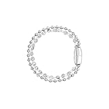 Breil, Collezione Magnetica System, Bracciale Donna, Bracciale Doppio con Catena Fancy e Ball Chain in Acciaio, Chiusura Magnetica, Lunghezza 17 cm, Idea Regalo Donna