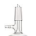 StonyLab Borosilicate Glass Buchner Filtering Funnel with Coarse Frit(G1), 94mm Inner-Diameter, 100mm Depth, with 24/40 Standard Taper Inner Joint and Vacuum Serrated Tubulation (500ml)
