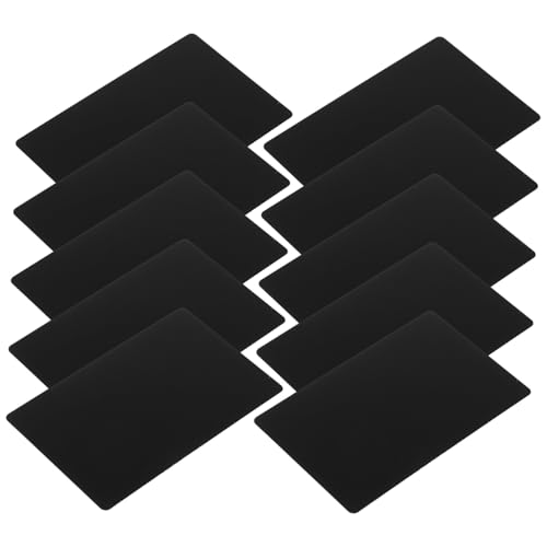 OHPHCALL 10個 属製名刺 薄型アルミ無地カード レーザー刻印対応 ブランクメタルカード 名刺作成用 多用途プラケット ラベル ネームプレート