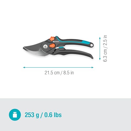 Gardena Secateurs PremiumCut Pro Flex, Bypass, Green Wood, 24 mm Cutting Diameter, ErgoTec Handle with Soft Grip, Precision-Ground Steel Blades (12252-20) - Image 6