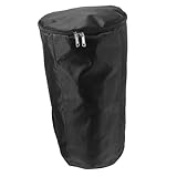 Hemoton Djembe Bag African Drum Carry Case Zippered Cover Double Shoulder Straps for Black for Musicians and Performers
