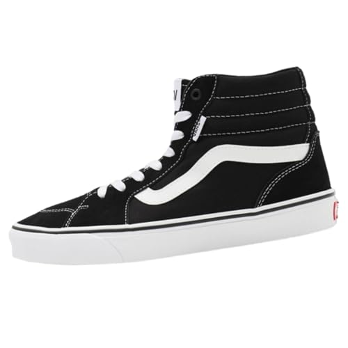 Vans Filmore Hi, Sneaker Uomo, Suede Canvas Black White, 42 EU