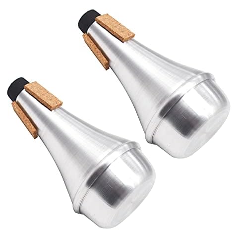 2 PCS Silenciador de Aluminio de Trompeta Cover