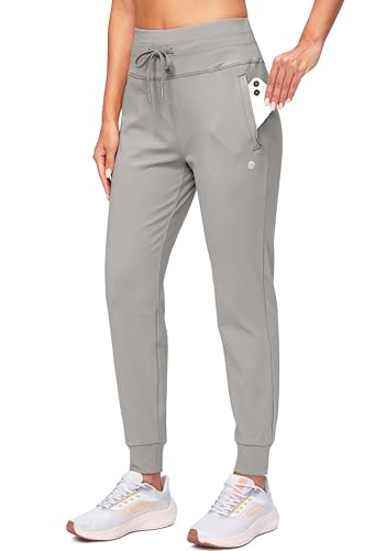 G Gradual Women's Fleece Lined Joggers High Waisted Water Resistant Thermal Winter Sweatpants Running Hiking Pockets