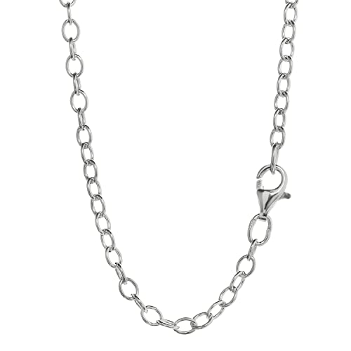 Chaîne d'ancre ronde argent 925 NKlaus maille 3mm collier 40cm femme