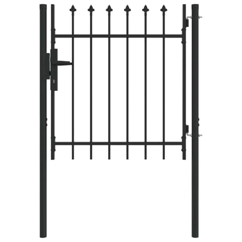 vidaXL Cancello per recinzione Grigio 100 x 100 cm