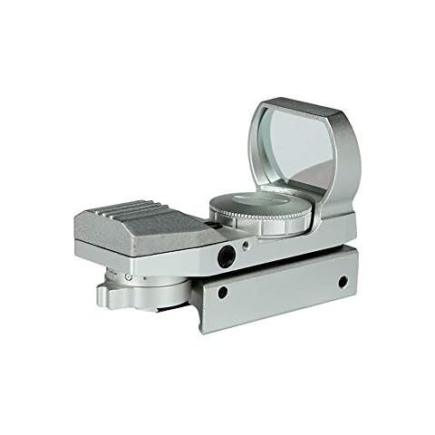 TCpick No Magnification, Internal Red and Green Adjustable, Red Dot Sight, High-Definition Silver Five-Speed Sight Cover