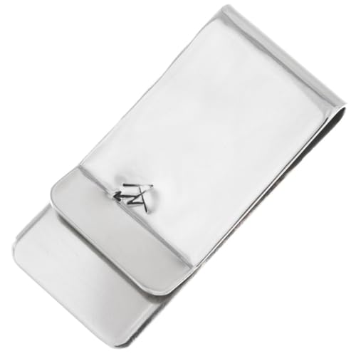 Native American Turquoise Coral Silver Money Clip Sterling Navajo Design on German Silver 37674